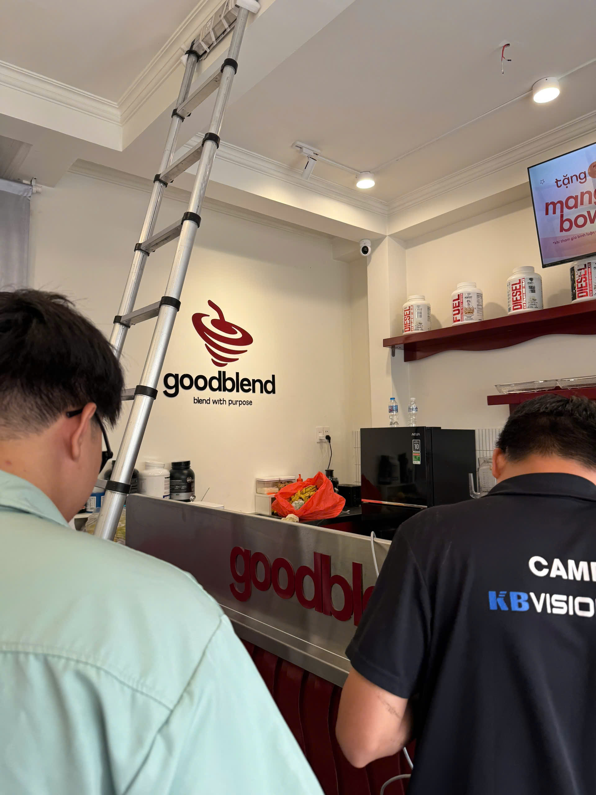 Lắp đặt hệ thống ở Goodblend